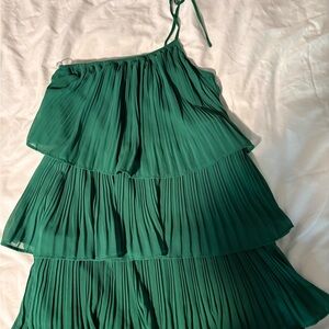 Lulu's Emerald Green Flowy Maxi Dress